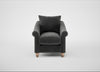 Devon Armchair Smart Luxe Velvet Nickel / Natural