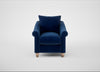 Devon Armchair Smart Velvet Dusk / Natural