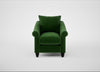 Devon Armchair Smart Velvet Forest / Black