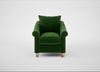 Devon Armchair Smart Velvet Forest / Natural