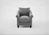 Devon Armchair Smart Velvet Mercury / Black