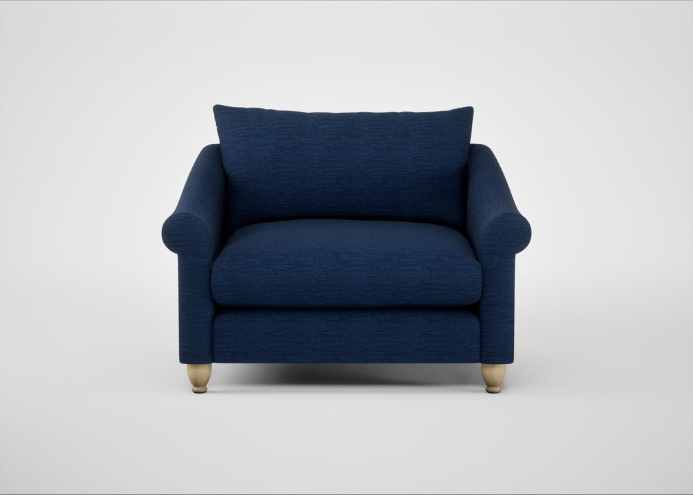 Devon Loveseat Broad Weave Lagoon / Natural