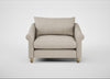 Devon Loveseat Broad Weave Putty / Natural