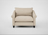 Devon Loveseat Brushed Cotton Oat / Black