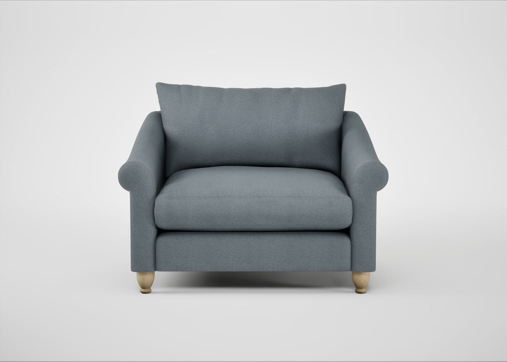 Devon Loveseat Capelo Linen-Cotton Mineral / Natural