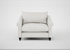 Devon Loveseat Capelo Linen-Cotton Sea Salt / Black