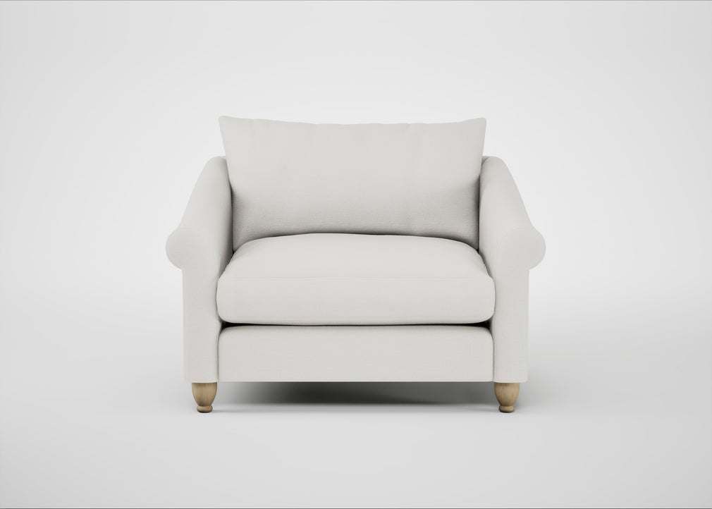 Devon Loveseat Capelo Linen-Cotton Sea Salt / Natural