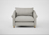 Devon Loveseat Melton Wool Limestone / Natural
