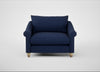 Devon Loveseat Melton Wool New Navy / Natural