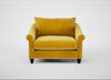 Devon Loveseat Smart Luxe Velvet Canary / Black