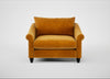 Devon Loveseat Smart Luxe Velvet Cognac / Black