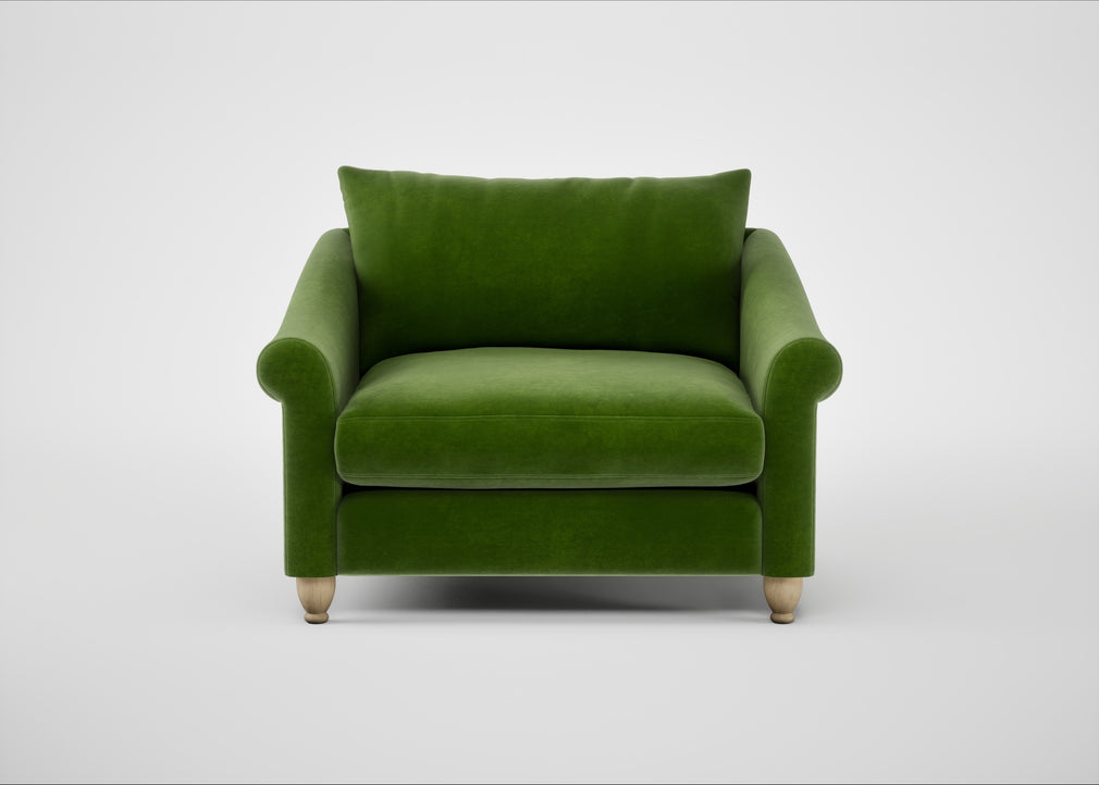 Devon Loveseat Smart Luxe Velvet Grass / Natural