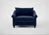 Devon Loveseat Smart Luxe Velvet Midnight / Black