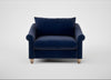 Devon Loveseat Smart Luxe Velvet Midnight / Natural