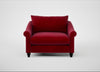 Devon Loveseat Smart Luxe Velvet Mulberry / Black