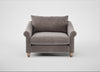 Devon Loveseat Smart Luxe Velvet Mushroom / Natural