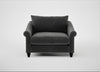 Devon Loveseat Smart Luxe Velvet Nickel / Black