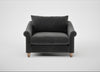 Devon Loveseat Smart Luxe Velvet Nickel / Natural