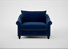 Devon Loveseat Smart Velvet Dusk / Black