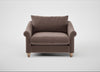 Devon Loveseat Smart Velvet Mouse / Natural