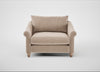 Devon Loveseat Smart Velvet Pebble / Natural