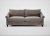 Devon 4 Seater Sofa Smart Luxe Velvet Mushroom / Black