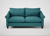 Devon 3 Seater Sofa Brushed Cotton Cadet / Black