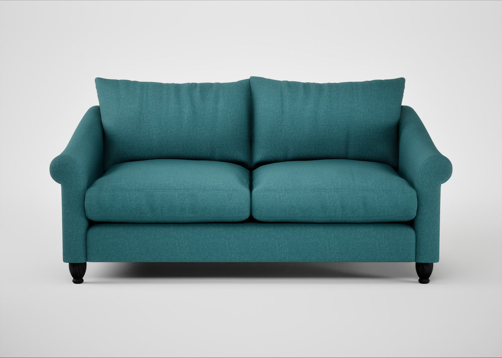 Devon 3 Seater Sofa Brushed Cotton Cadet / Black