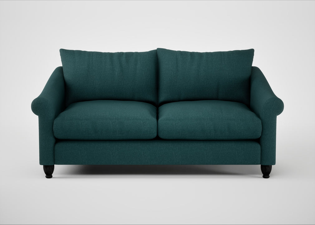 Devon 3 Seater Sofa Brushed Cotton Pine / Black