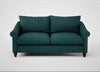 Devon 3 Seater Sofa Brushed Cotton Pine / Walnut Stained