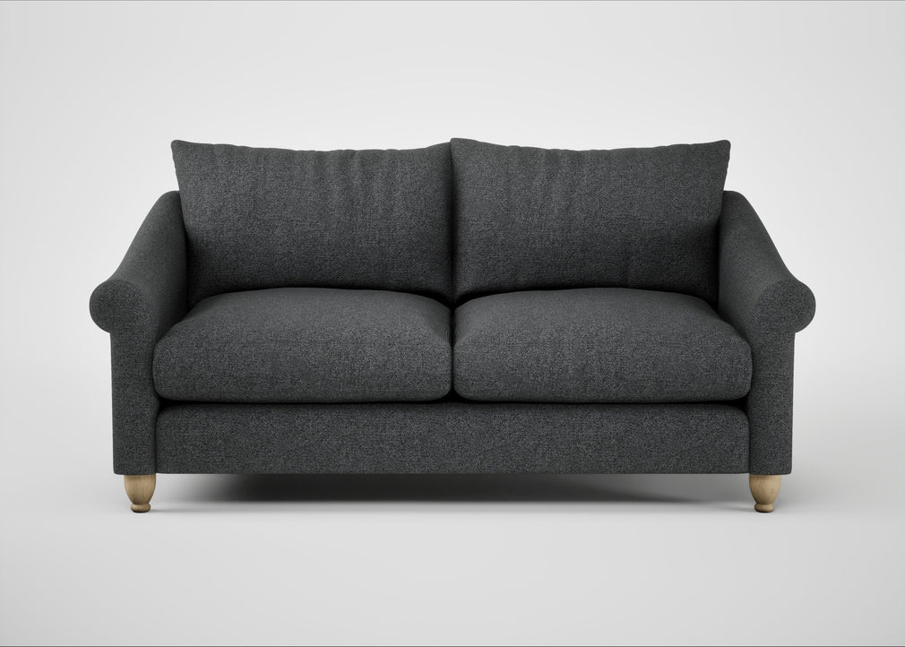 Devon 3 Seater Sofa Melton Wool Granite / Natural