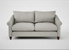Devon 3 Seater Sofa Melton Wool Limestone / Walnut Stained