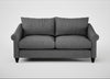 Devon 3 Seater Sofa Melton Wool Shale / Black