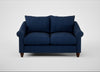 Devon 2 Seater Sofa Broad Weave Lagoon / Walnut Stained