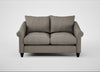 Devon 2 Seater Sofa Broad Weave Pebble / Black