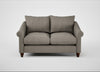 Devon 2 Seater Sofa Broad Weave Pebble / Walnut Stained