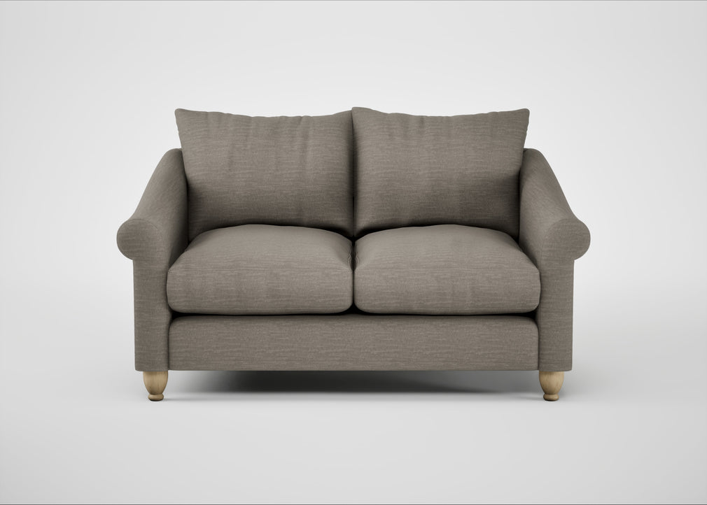 Devon 2 Seater Sofa Broad Weave Pebble / Natural