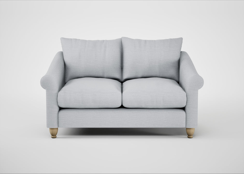 Devon 2 Seater Sofa Broad Weave Tin / Natural