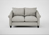 Devon 2 Seater Sofa Melton Wool Limestone / Black