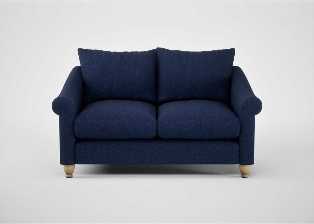 Devon 2 Seater Sofa Melton Wool New Navy / Natural