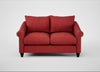 Devon 2 Seater Sofa Melton Wool Red Oxide / Black