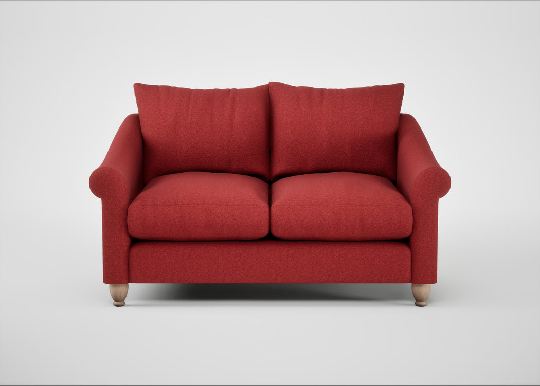 Devon 2 Seater Sofa Melton Wool Red Oxide / Natural