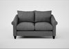 Devon 2 Seater Sofa Melton Wool Shale / Black
