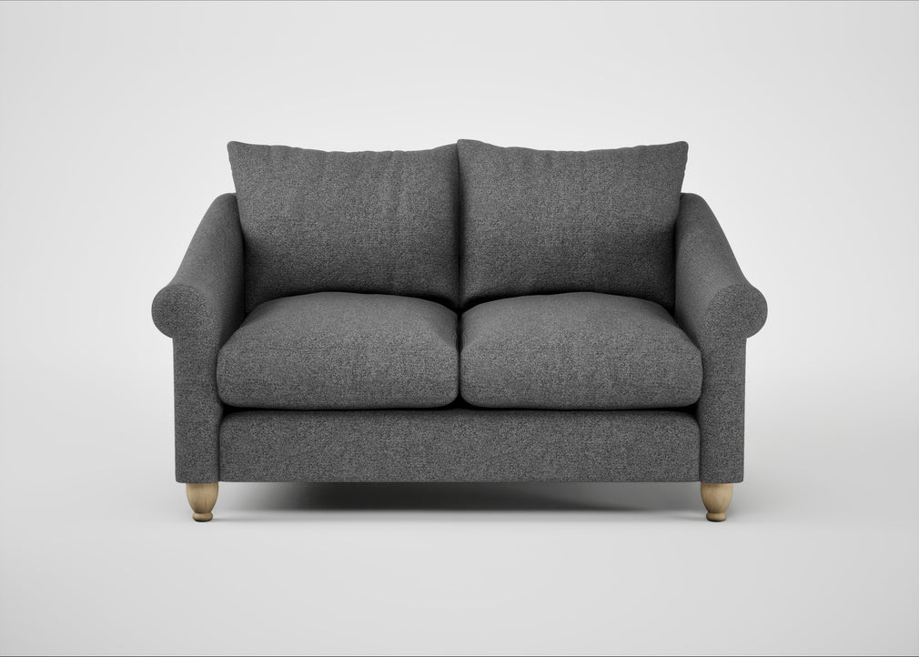 Devon 2 Seater Sofa Melton Wool Shale / Natural