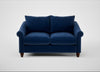 Devon 2 Seater Sofa Cotton Velvet Midnight / Walnut Stained