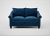 Devon 2 Seater Sofa Cotton Velvet Petrol / Black