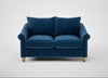 Devon 2 Seater Sofa Cotton Velvet Petrol / Natural