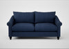 Devon 3 Seater Sofa Capelo Linen-Cotton Inkspot / Black