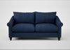 Devon 3 Seater Sofa Capelo Linen-Cotton Inkspot / Walnut Stained