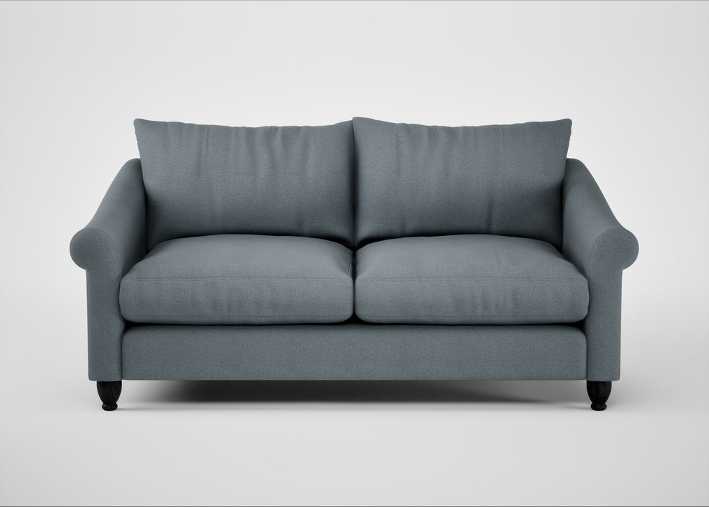 Devon 3 Seater Sofa Capelo Linen-Cotton Mineral / Black